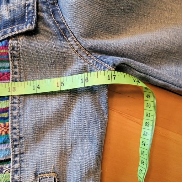 Colorful Patchwork Denim Jacket - Picture 13 of 15